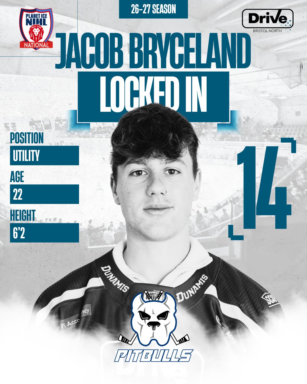 Jacob Bryceland — Bristol Pitbulls #14