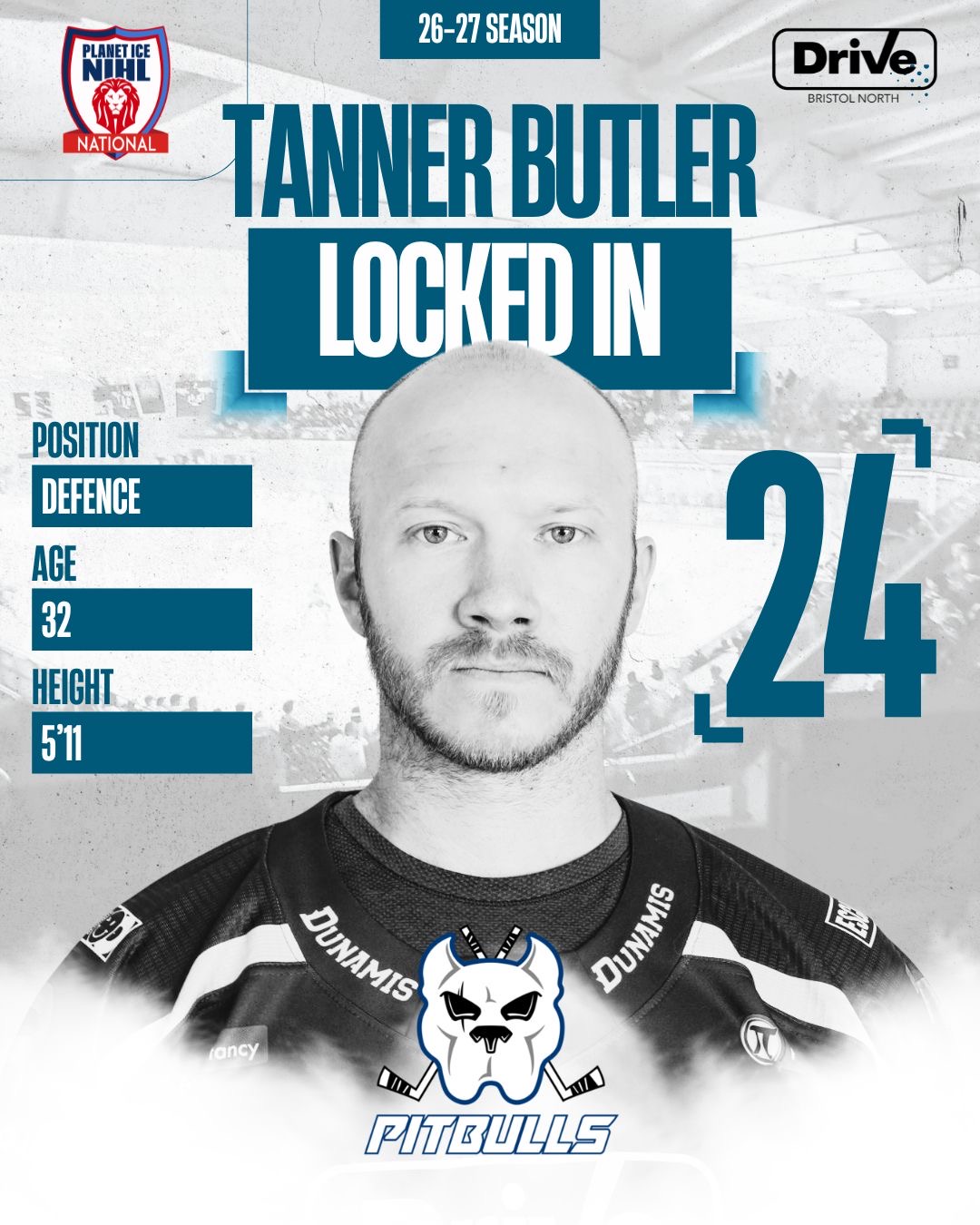 Tanner Butler — Bristol Pitbulls #24
