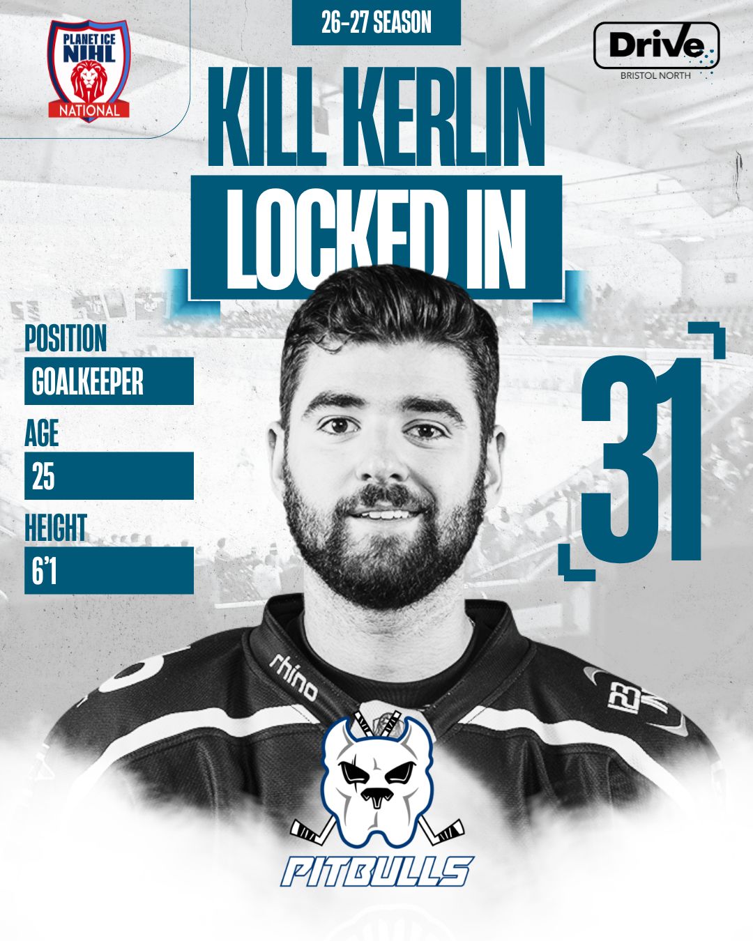 Will Kerlin — Bristol Pitbulls #31