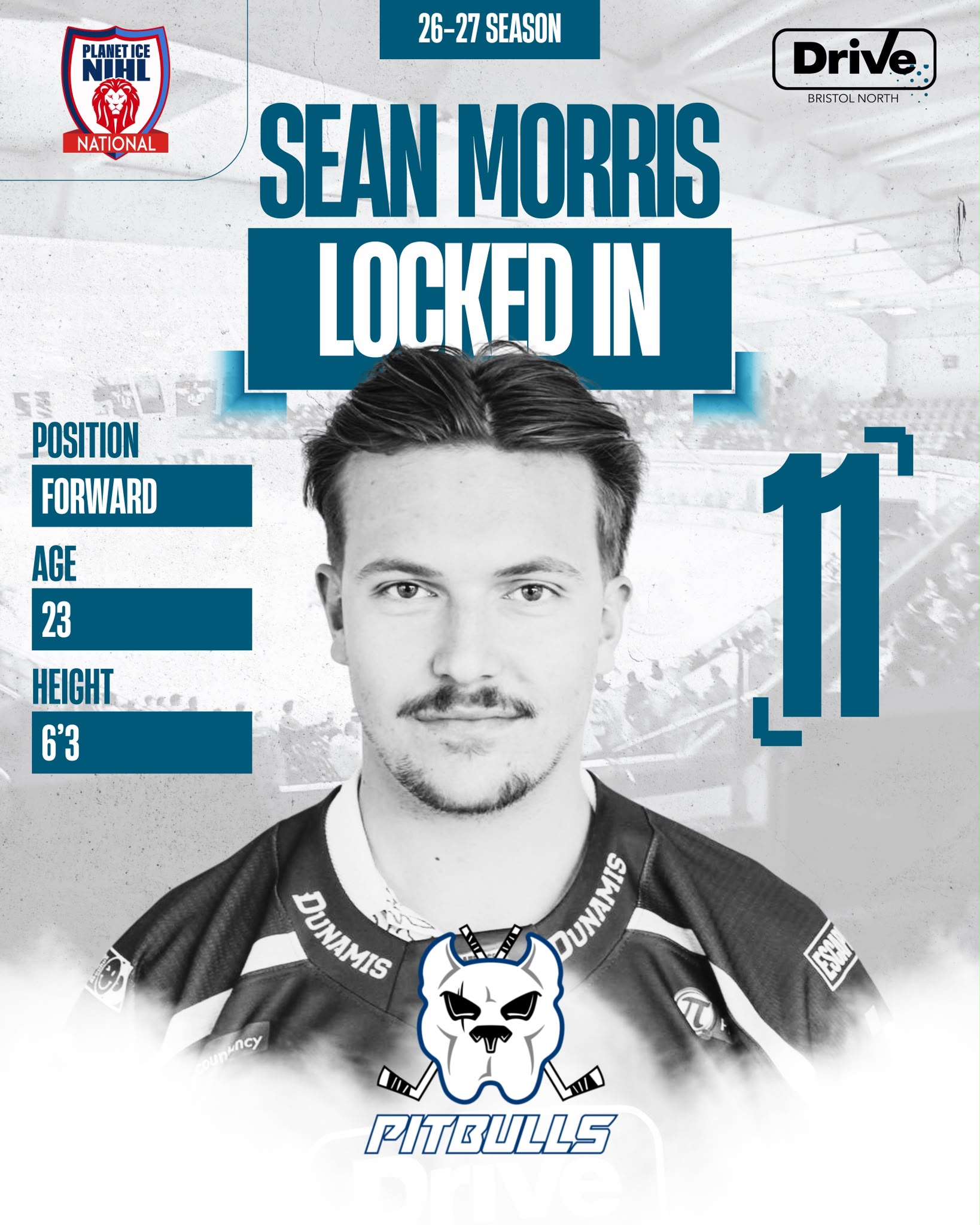 Sean Morris — Bristol Pitbulls #11