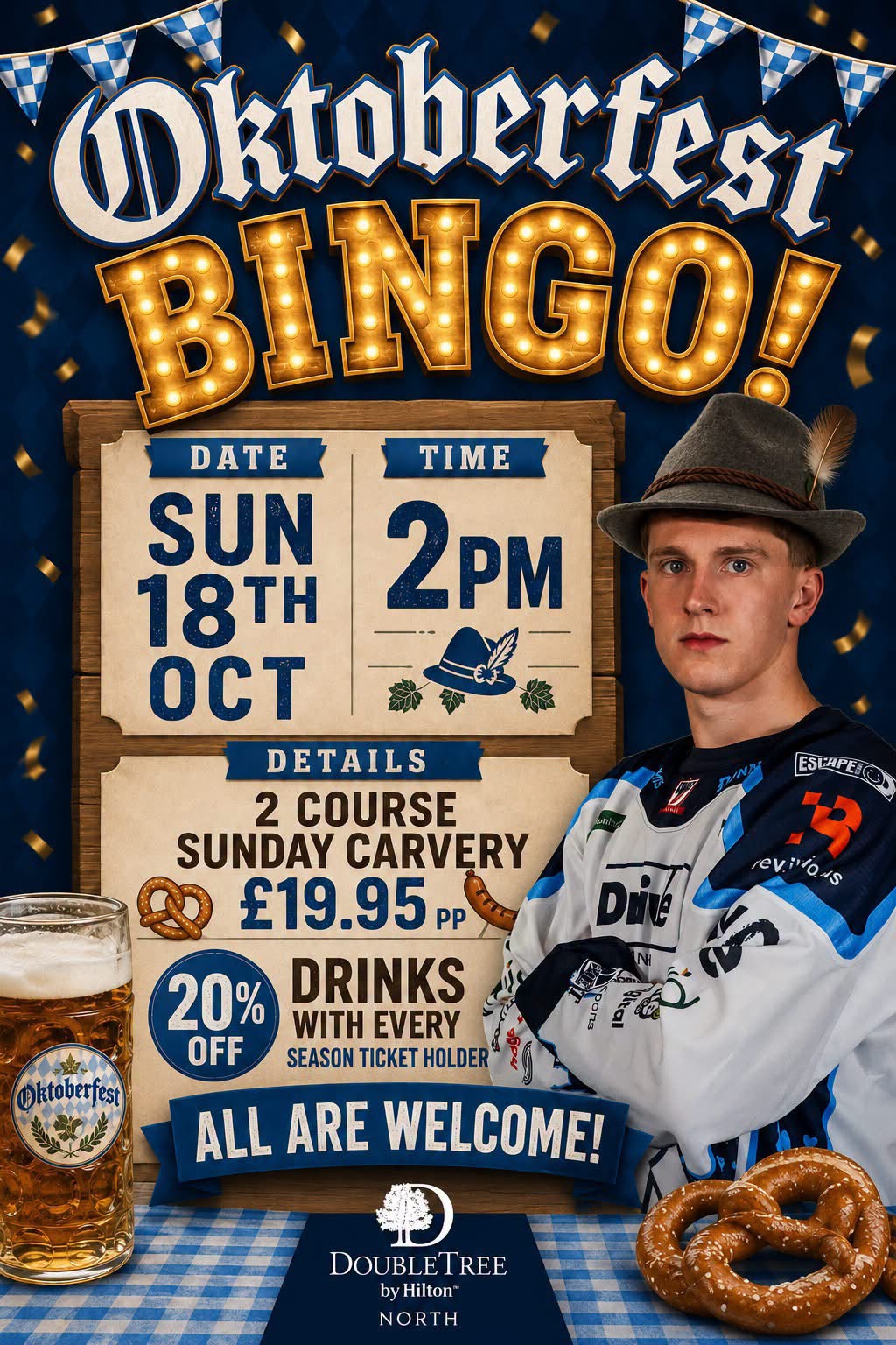 Oktoberfest Bingo with the Pitbulls event poster